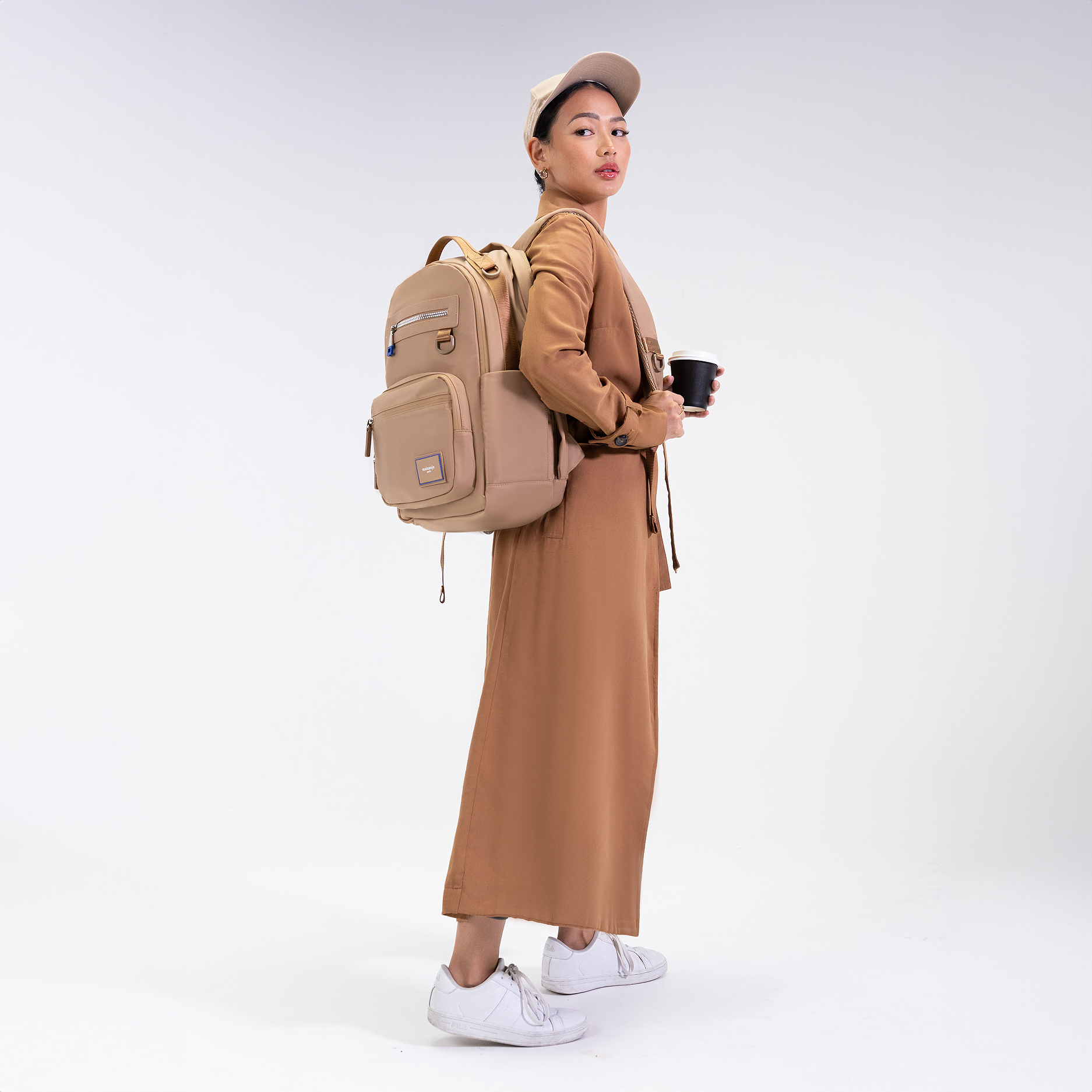 Everyday Business Backpack in Beige